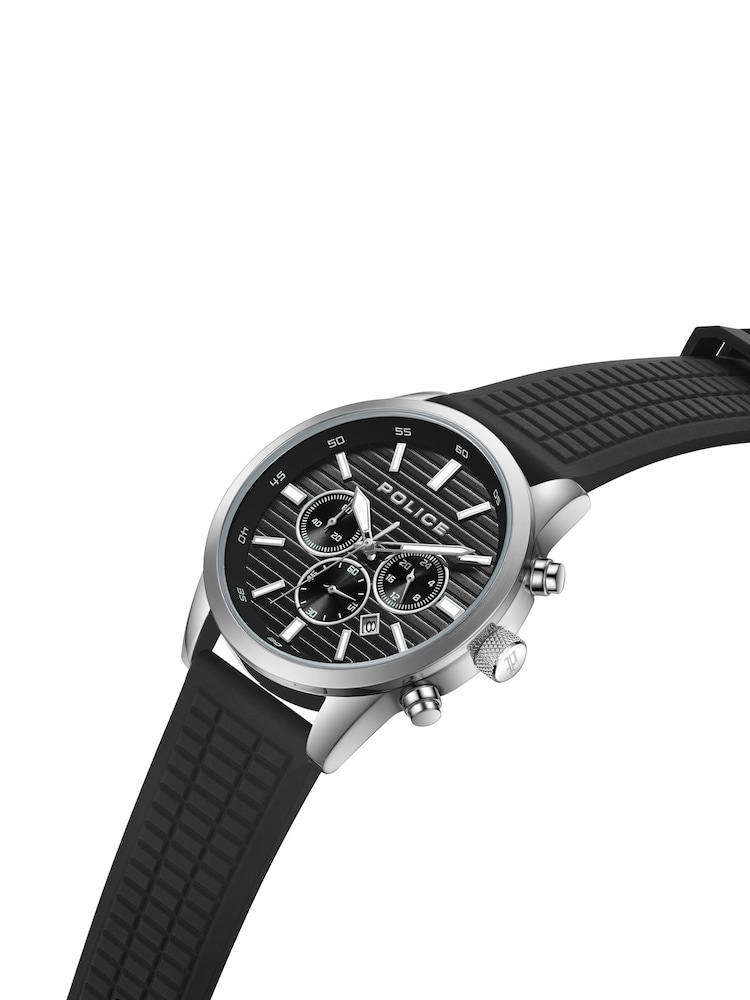 Peers Hardy Black Police Tangle Sillicone Strap Watch - Image 2 of 4