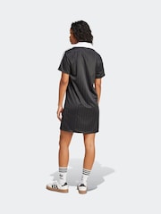adidas Originals Black V-Neck Short Sleeve Dress - Image 2 of 6
