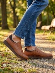 Maro-arămiu Maro - Pavers Wide Fit Smart Casual Moccasins - Imaginea 1 din 6