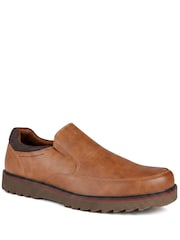Maro-arămiu Maro - Pavers Wide Fit Smart Casual Moccasins - Imaginea 3 din 6