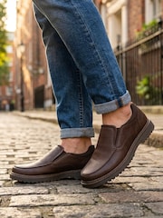 Maro - Pavers Wide Fit Smart Casual Moccasins - Imaginea 1 din 6