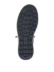 Pavers Navy Blue Lace Up Boots With Side Zip - Image 5 of 5