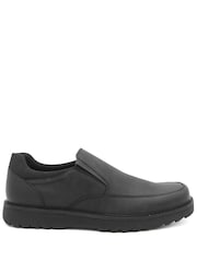 Negru - Pavers Wide Fit Smart Casual Moccasins - Imaginea 4 din 6