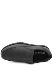 Negru - Pavers Wide Fit Smart Casual Moccasins - Imaginea 5 din 6