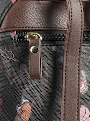 Pavers Black Floral Rucksack - Image 4 of 5