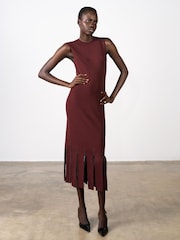 French Connection Silas Beaded Fringe Knit Dress - Imagem 1 de 7