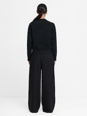 French Connection Black Oriana Floral Neck Jumper - Image 5 of 7