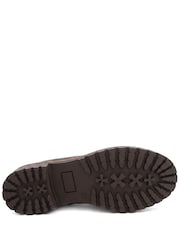 Pavers Brown Wide Fit Slip On Boots With Side Zip - Image 6 of 6