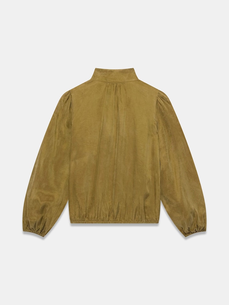 Mint Velvet Green Zip Detail Blouse - Image 8 of 8 Mint Velvet Green Zip Detail Blouse - Image 8 of 8
