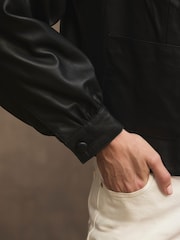 Mint Velvet Black Stand Collar Jacket - Image 6 of 8