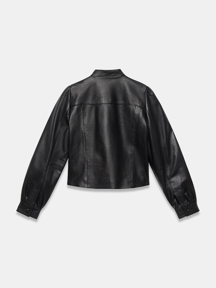 Mint Velvet Black Stand Collar Jacket - Image 8 of 8 Mint Velvet Black Stand Collar Jacket - Image 8 of 8