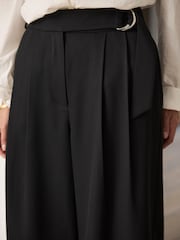 Mint Velvet Black Cropped Utility Trousers - Image 4 of 8