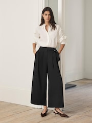 Mint Velvet Black Cropped Utility Trousers - Image 5 of 8