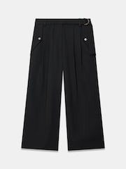 Mint Velvet Black Cropped Utility Trousers - Image 7 of 8
