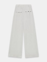 Mint Velvet Grey Pleated Tailored Wide Trousers - Image 8 of 8
