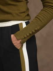 Mint Velvet Green Cotton Blend Scarf Knit Jumper - Image 6 of 8