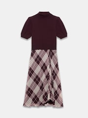 Mint Velvet Checked Layered Midi Dress - Imagen 6 de 7