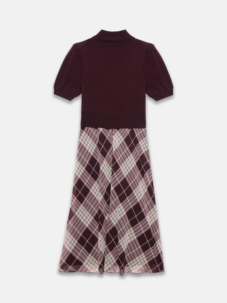 Mint Velvet Checked Layered Midi Dress - Imagen 7 de 7 Mint Velvet Checked Layered Midi Dress - Imagen 7 de 7