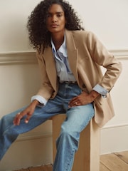 Mint Velvet Natural Single Breasted Blazer - Image 5 of 8