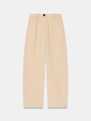 Mint Velvet Natural Tailored Barrel Leg Trousers - Image 7 of 8