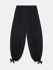 Mint Velvet Black Checked Soft Balloon Trousers - Image 7 of 8