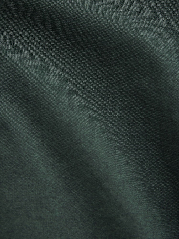 Dark Green Brushed 100% Cotton Oxford Long Sleeve Shirt - Image 10 of 10