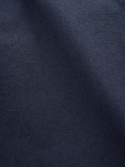 Navy Blue Brushed 100% Cotton Oxford Long Sleeve Shirt - Image 10 of 10