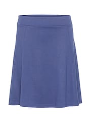 Kaffe Blue Kajolen Above Knee Length Jersey Skirt - Image 4 of 5