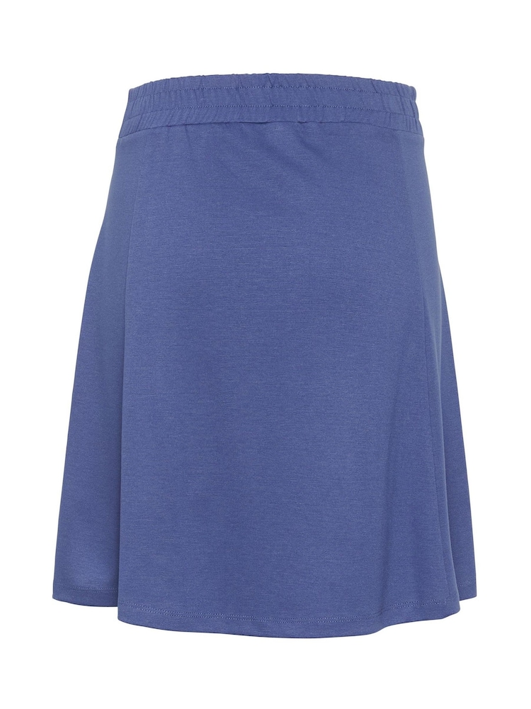 Kaffe Blue Kajolen Above Knee Length Jersey Skirt - Image 5 of 5