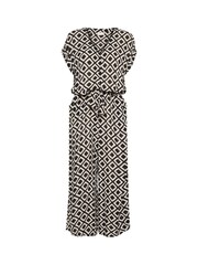 Kaffe KAmille V-Neck Short Sleeve Jumpsuit - Image 3 of 4