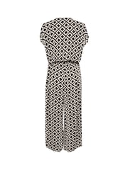 Kaffe KAmille V-Neck Short Sleeve Jumpsuit - Image 4 of 4