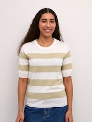Kaffe Lizza Striped Knit Top - Image 1 of 6