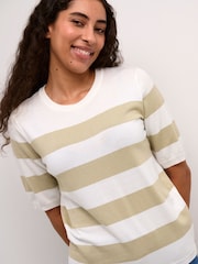 Kaffe Lizza Striped Knit Top - Image 4 of 6