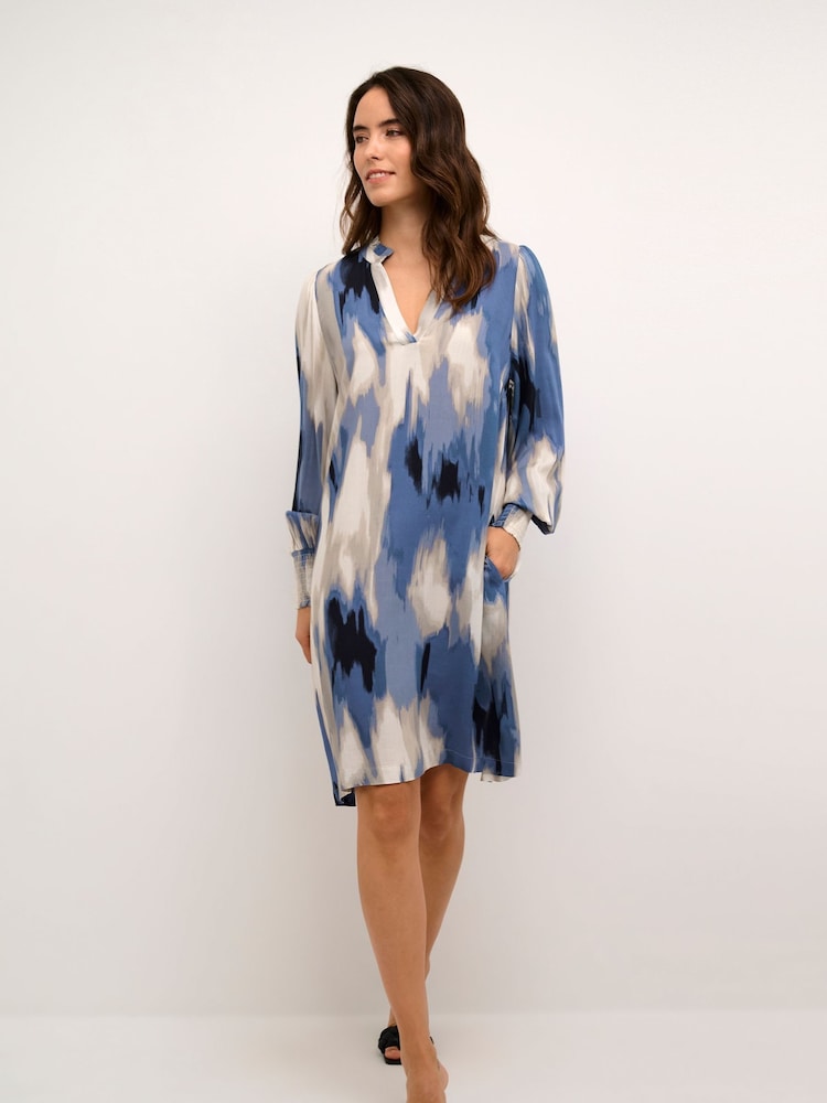 Kaffe Beathe Above Knee Length A-line Black Dress - Image 1 of 6