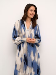 Kaffe Beathe Above Knee Length A-line Black Dress - Image 2 of 6