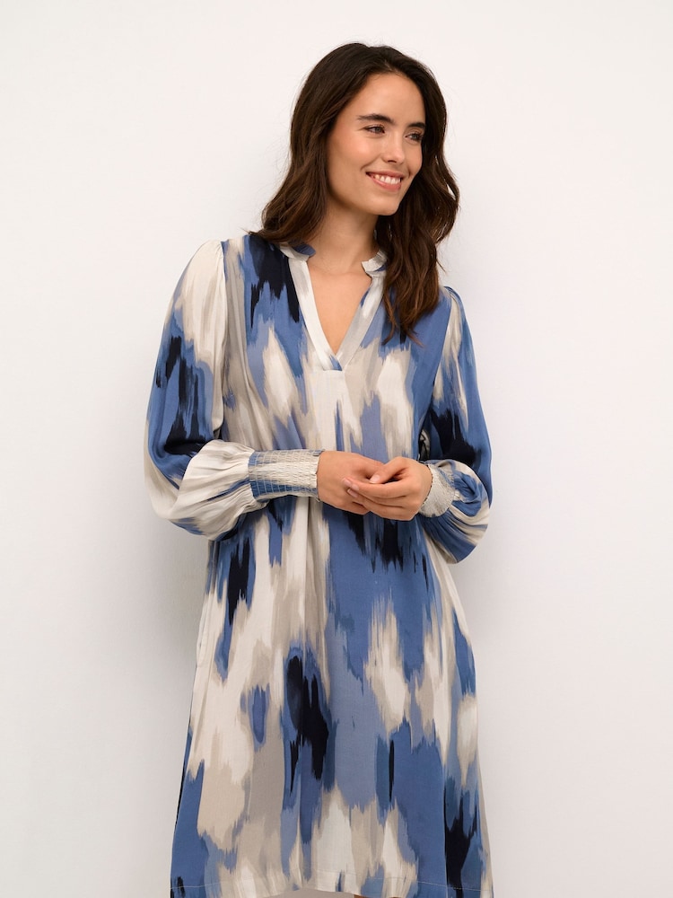 Kaffe Beathe Above Knee Length A-line Black Dress - Image 2 of 6