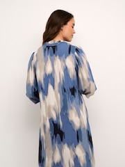 Kaffe Beathe Above Knee Length A-line Black Dress - Image 3 of 6