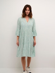 Kaffe Fit Hera Knee Length A-line Dress - Image 1 of 2