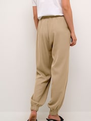 Kaffe Natural Jenna Elastic Cuffs Casual Fit Trousers - Image 2 of 6