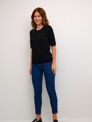 Kaffe Kalizza Short Sleeve Round Neck Pullover T-Shirt - Image 3 of 5