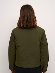 Kaffe Green Lexis Casual Fit Zipper Jacket - Image 3 of 7