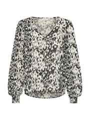 Kaffe Regular Fit Dagmar V-Neck Black Blouse - Image 5 of 6
