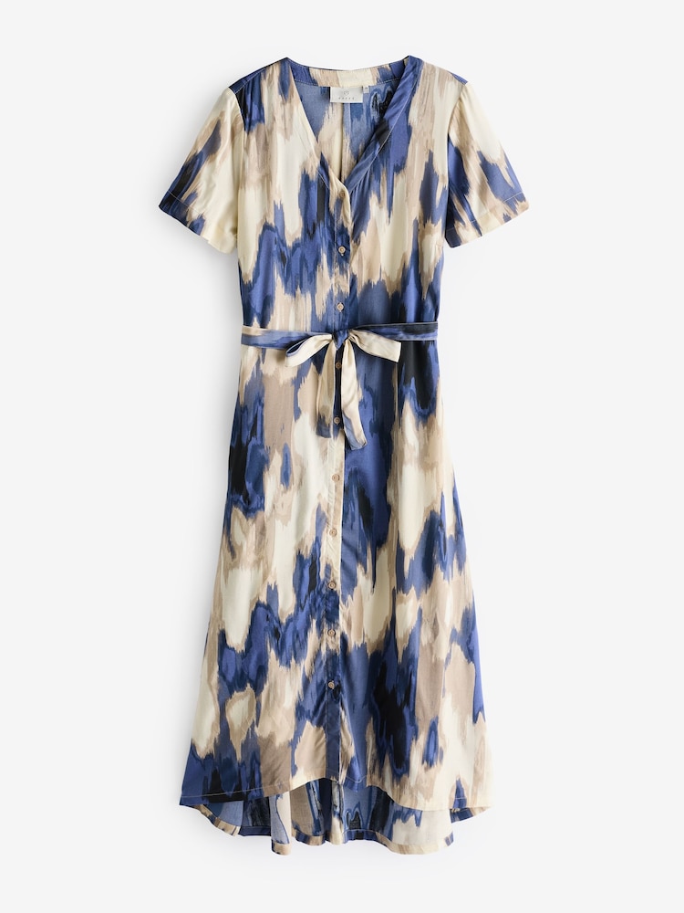 Kaffe Beathe Buttons V-Neck Belted Maxi Dress - Image 6 of 6 Kaffe Beathe Buttons V-Neck Belted Maxi Dress - Image 6 of 6