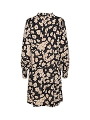 Kaffe Beathe Above Knee Length A-line Black Dress - Image 3 of 3