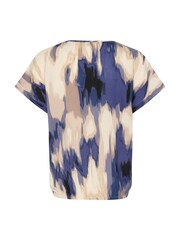 Kaffe Beathe Round Neck Short Sleeve Black Blouse - Image 6 of 6