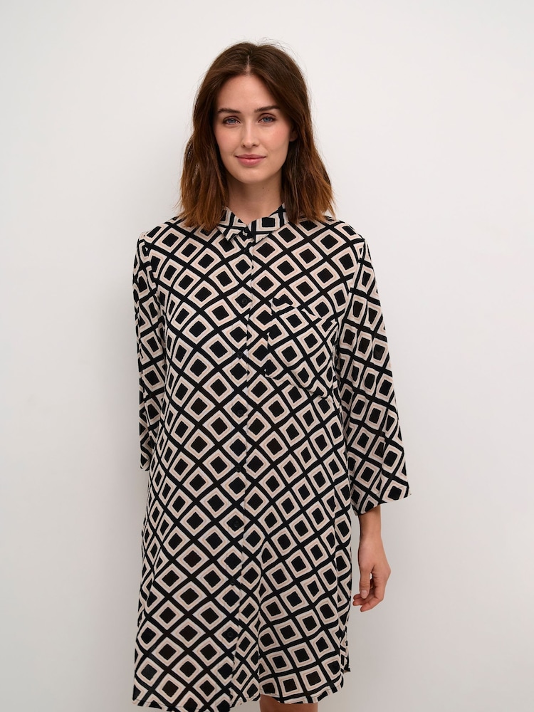 Kaffe Oversized Fit KAjessi 3/4 Sleeve Shirt - Image 1 of 3