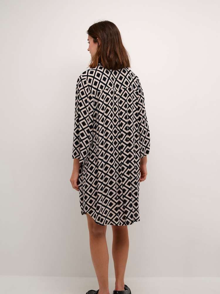 Kaffe Oversized Fit KAjessi 3/4 Sleeve Shirt - Image 2 of 3