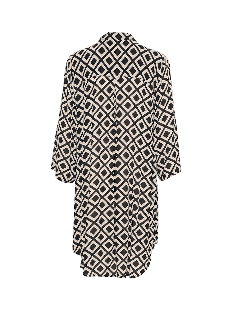 Kaffe Oversized Fit KAjessi 3/4 Sleeve Shirt - Image 3 of 3