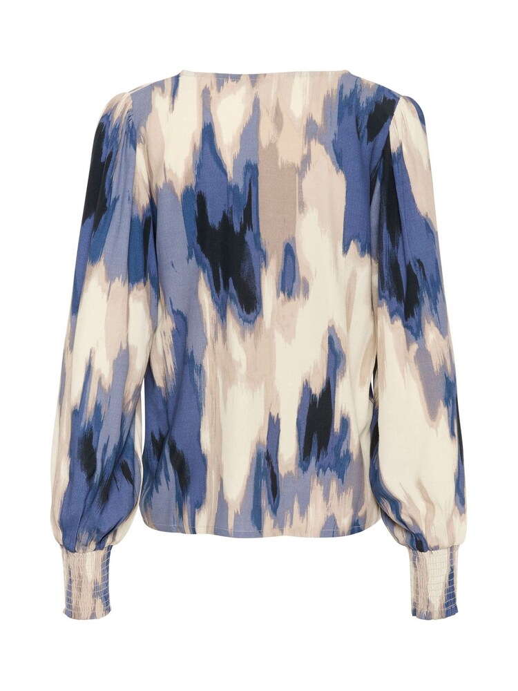Kaffe Arona V-Neck Long Sleeve Black Blouse - Image 6 of 6