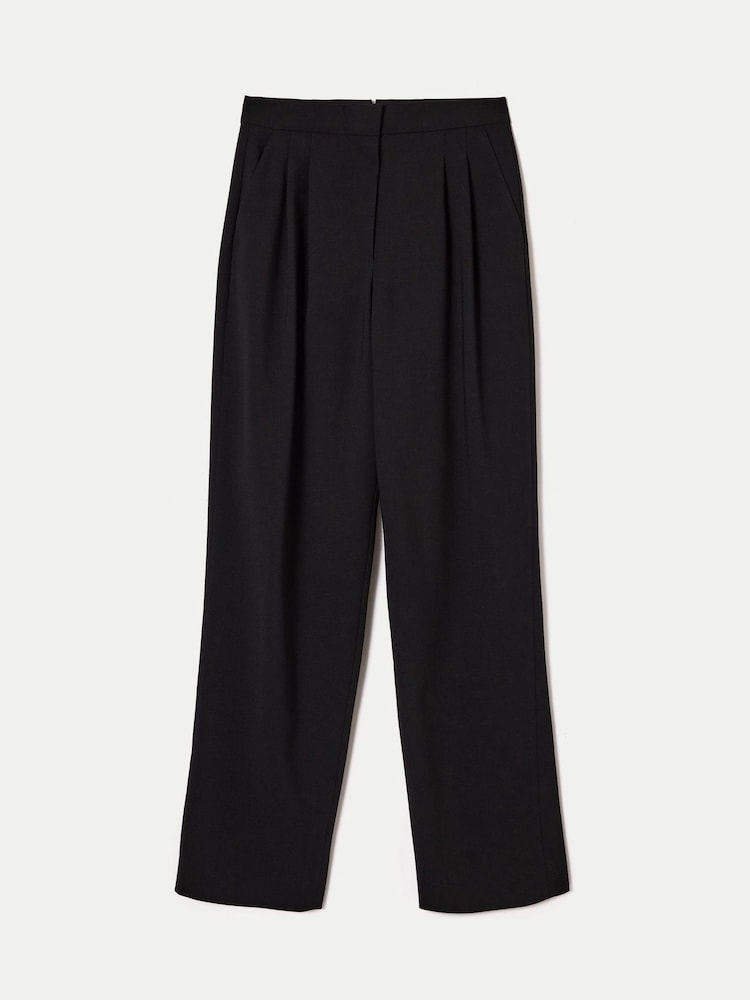 Jigsaw Black Chaplin Fluid Twill Trousers - Image 5 of 5